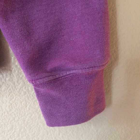 Champion Eco Hoodie Purple M Violet Authentic Sweatshirt Pullover - Picture 2 of 5